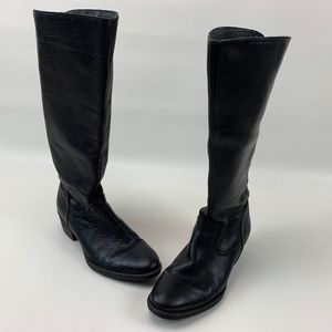 Born Riding Boots Tall Leather Zip Up
